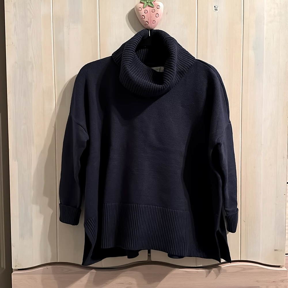 LOFT - Turtleneck Poncho Sweater